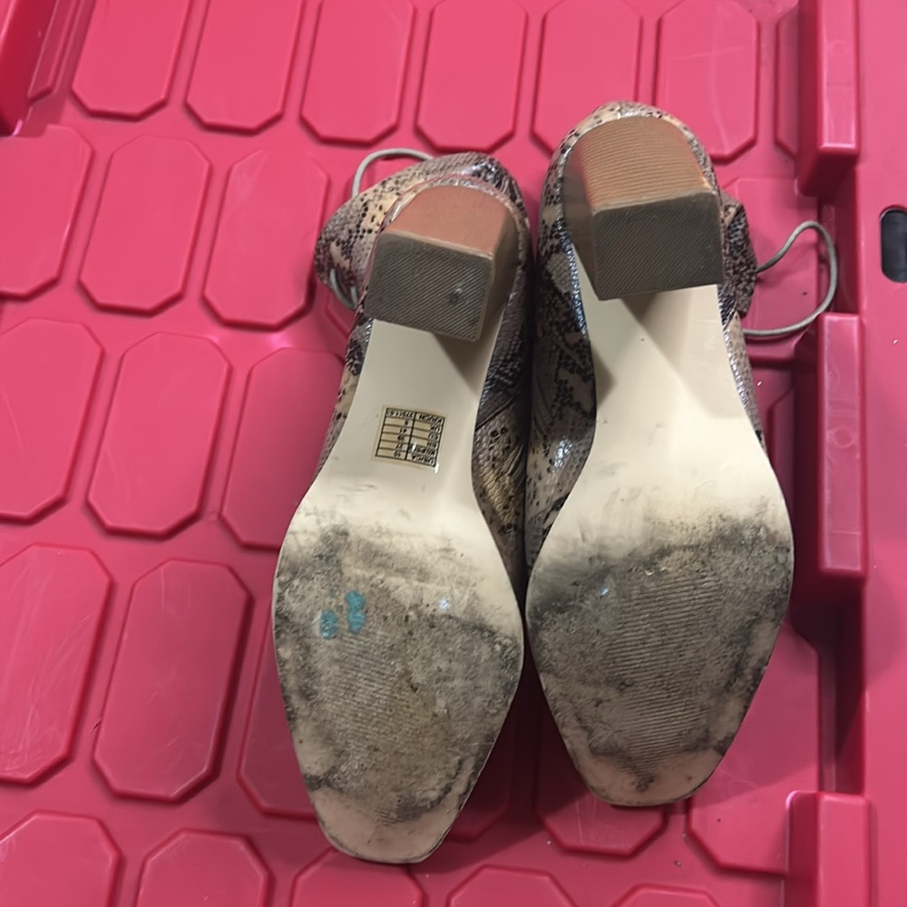 Forever 21 Snake Skin Tie Up Block Heel Boots! - image 7